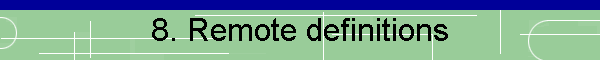 8. Remote definitions