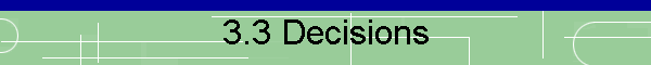 3.3 Decisions
